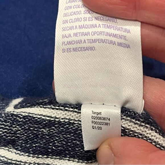 NWT Stars Above Blue Striped Perfectly Cozy Romper Size Small - Picture 9 of 10